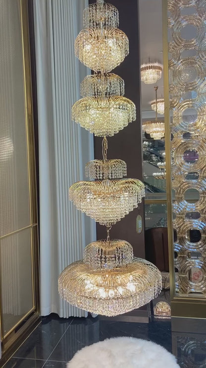 Luxury Fortune Tree Crystal Chandelier for Living Room/Staircase/Foyer
