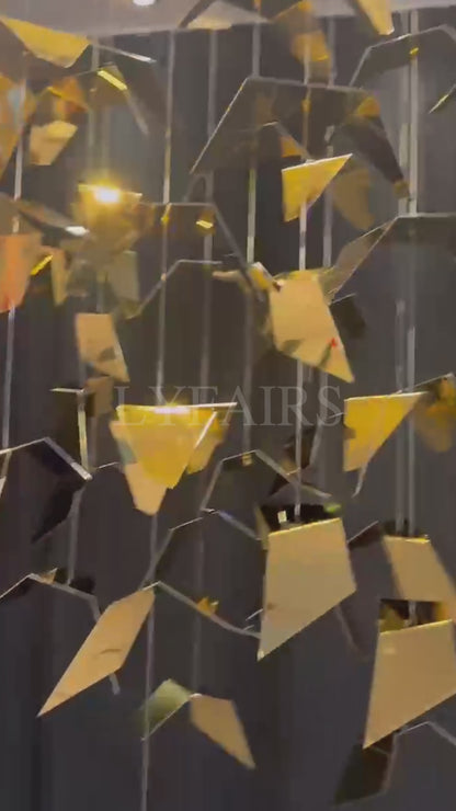 New Creative Golden Wings Floating Chandelier for Hall/Hotel/Restaurant