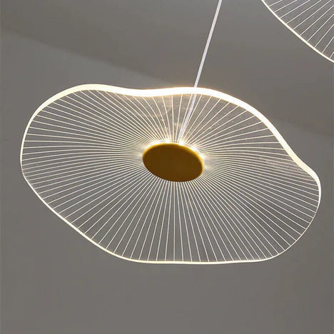 Modern 6/10/15/30 Lights Acrylic Chandelier in Gold Finish