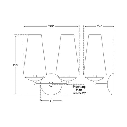 Vertical Chandelier in Bronze/Black/White Finish Color