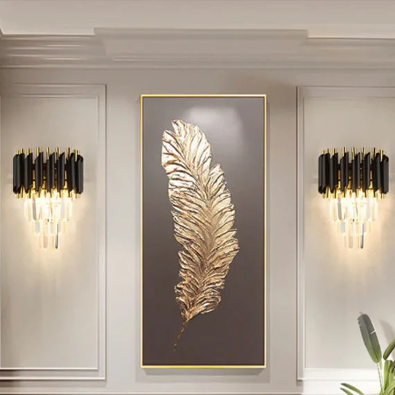 Modern Elegant Tiered Crystal Wall Light for Bedroom/Living Room/Dining Room