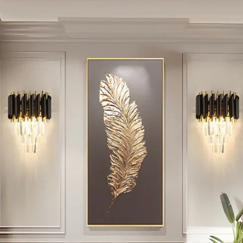 Modern Elegant Tiered Crystal Wall Light for Bedroom/Living Room/Dining Room