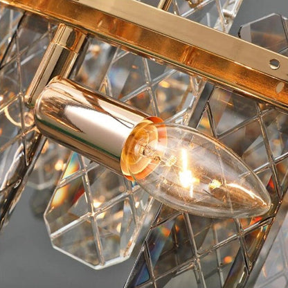 Modern Smoke Gray Crystal Chandelier Sparkling Pendant Light Fixture for Living/ Dining Room/ Bedroom/ Home Office