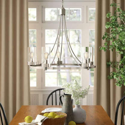 Chrome/ Silver 5 Lights Birch Lane Chandelier