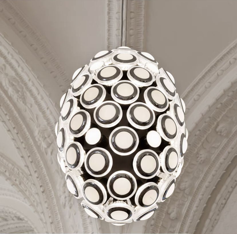 Avant Art Designer Oval Chandelier Iconic Eyes LED Pendant Light For Dining/Living Room