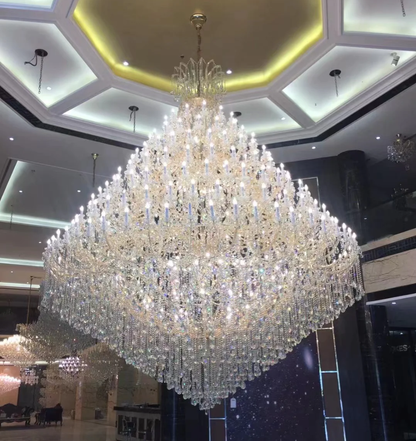 Extra Large Multi-tiered Candle Light Crystal Chandelier for Hotel/Restaurant