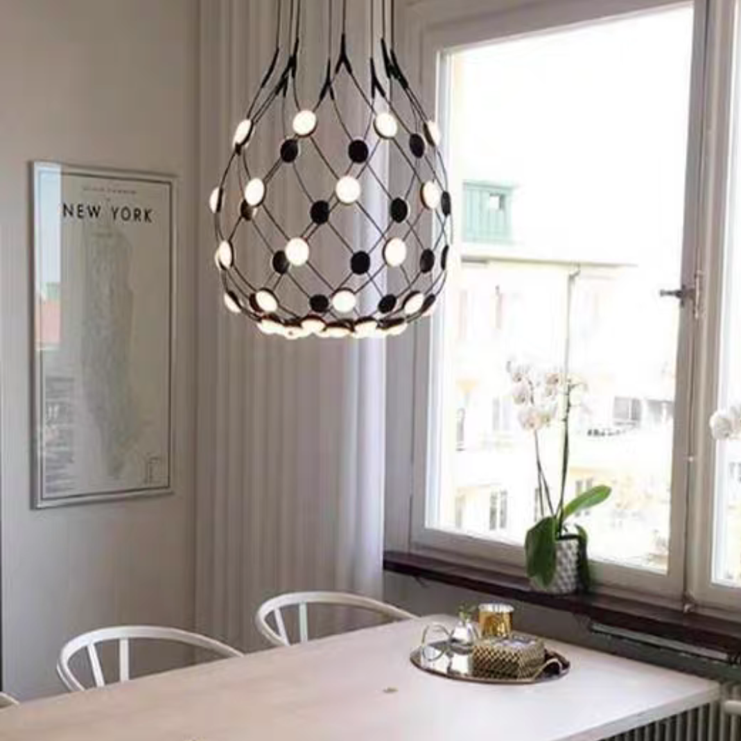 Modern Basket Chandelier for Living/Dining Room