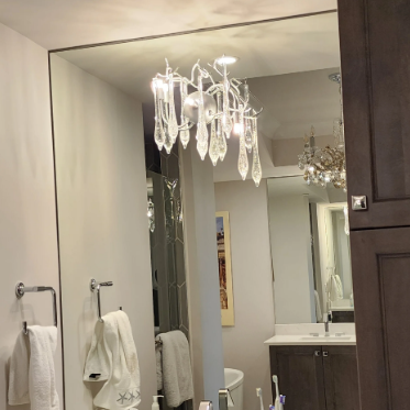 Modern Branch Air Bubble Raindrop Crystal Pendant Wall Light for Bedside/Stairs/Hallway