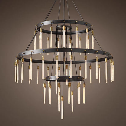 Retro-Inspired Metal Pendant Light Chandelier for Living Room/Bedroom/Staircase/Villa