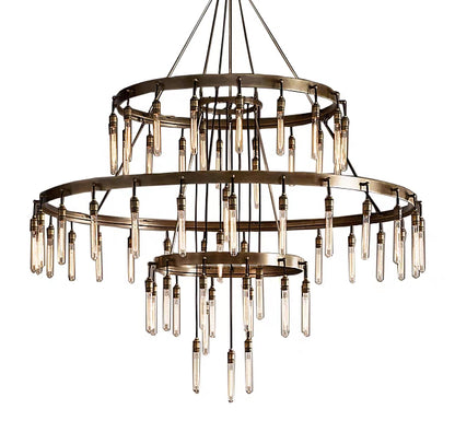 Retro-Inspired Metal Pendant Light Chandelier for Living Room/Bedroom/Staircase/Villa