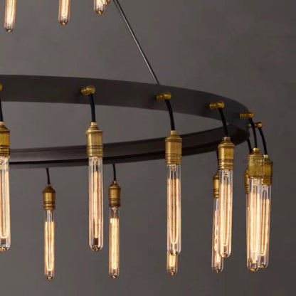 Retro-Inspired Metal Pendant Light Chandelier for Living Room/Bedroom/Staircase/Villa